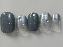 ネイルメゾン 天神店(NAIL MAISON)/メタリック星ホロラメ¥7000