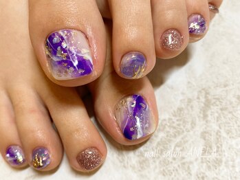 アネラ(ANELA)/パープルニュアンスネイル
