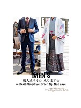 エムズスタイル ネイルバー(M's Style NAIL BAR)/メンズ成人式ネイル承ります☆