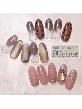 エスフィーネイルサロン リシェル(Esfy nailsalon Richer)/2024年10月 定額デザイン