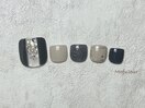 ネイビー×ベージュ