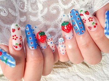 リコリコネイル(Riko Riko Nail)の写真/ハイセンス&高い技術力のネイリストによるこだわり手描きアート♪キャラクターもお任せください◎