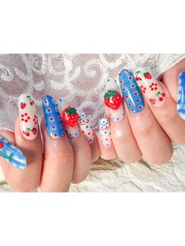 手描きアートが得意なサロン