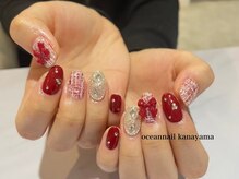 オーシャンネイル 金山店(Ocean Nail)/#ツイードネイル#冬ネイル
