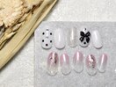 リボン×グリッター