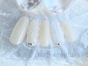 ネイル シーグラス(nail seaglass)/大人マーメイドネイル