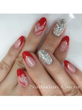 ネイルサロン クール(Nailsalon Coeur)/ハート フレンチ