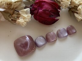 ハートマグネット　パープル