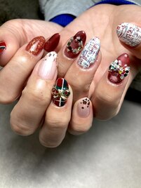 クリスマスネイル