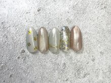 プリュム(Plume)/☆お花ネイル