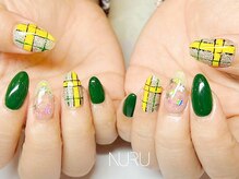 ヌル ネイル 新宿(NURU NAIL)/チェック柄/個性派/新宿