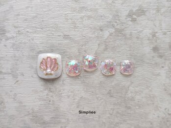 シンプリー 西荻窪店(Simpliee)/貝殻フットネイル