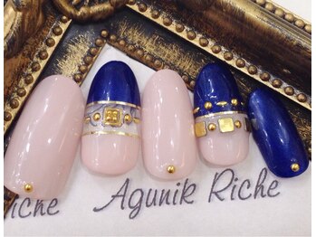 アグニークリッシェ(Agunik Riche)/【ネイビーネイル】