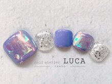 ネイルアトリエルカ(nail atelier LUCA)/W-617　大人パープル氷ネイル