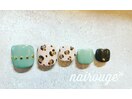 秋♪レオパードフットネイル♪