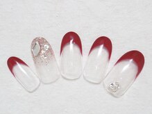 シックネイル(CHIC nail)/ワンホン ボルドーフレンチ