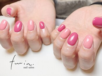 ツインネイル 塩釜口店(twin.nail)/ちゅるんワンカラー