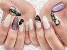 三浦/ブラックニュアンスネイル