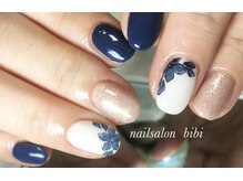 ネイルサロン ビビ(bibi)/冬のフラワーネイル