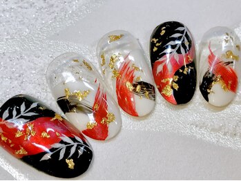 ビービーネイル(BB)/塗りかけで和スタイル!