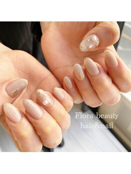 フローラビューティ(Flora Beauty)/定額シンプル上品ネイル【岡山】