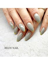 レッシュネイル サロンアンドスクール(RECH NAIL salon&school)/グレー×イエロー