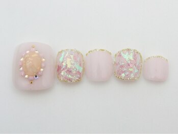 まつげアンドネイル ディアマンローズ(DIAMANT ROSE)/やり放題！フットネイル6600円