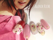 アグニークリッシェ(Agunik Riche)/【押し花ネイル】