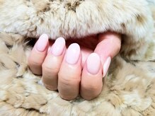 シュガーネイル(sugar nail)/ベビーピンクワンカラーネイル