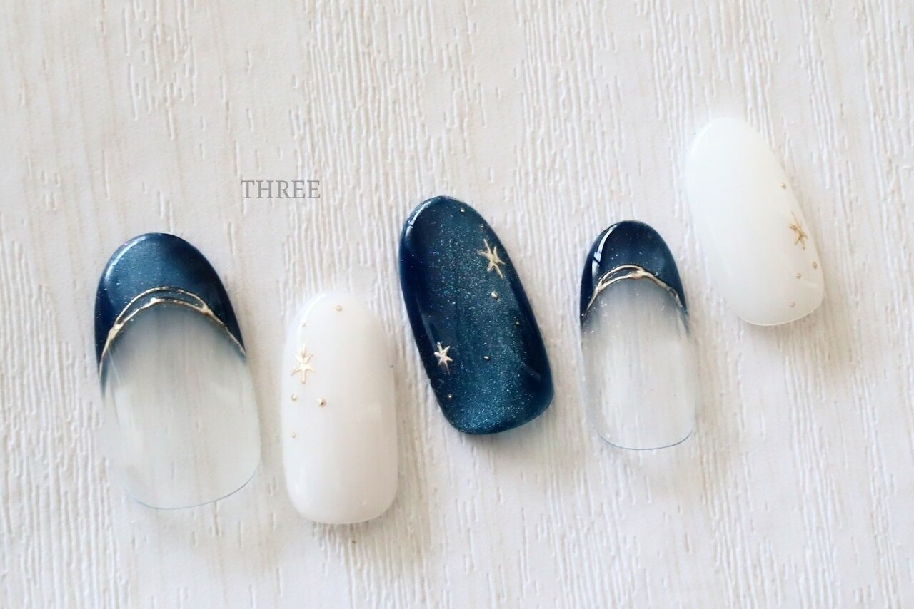 No.15】冬の星空ネイル✴︎❇︎サイズオーダー No.15】冬の星空