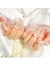 キレイ目キラキラnail