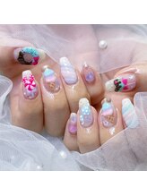 ピョルネイル 流山おおたかの森(Byeol Nail)/#アートネイル#持ち込みデザイン