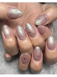 偏光パールにストーン