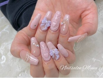 ネイルサロン ミュウ 池袋店(nailsalon Myuu)の写真/長さが欲しい方、自爪の形が気になる方にオススメ!美爪で憧れの指先に♪【ミュウ池袋店】