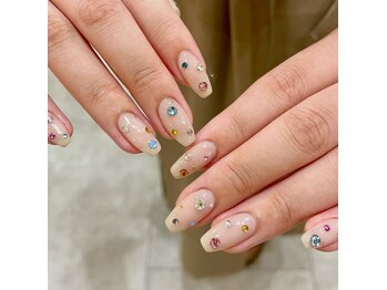 ナンバーネイル 立川(N゜Nail)/カラフルストーンネイル