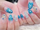 #夏ネイル#ハイビスカス