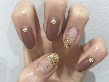 クォーターリゾートネイル(QUARTER RESORT nail)/くすみカラーネイル☆