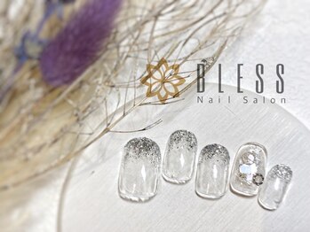 ネイルアンドアイラッシュ ブレス エスパル山形本店(BLESS)/繊細グリッターで無垢なキラメキ