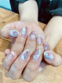 ニュアンスネイル/塗りかけ/春夏