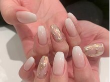 アイスタジオ アンド ダブルネイル 河原町店(EYE STUDIO&W NAIL)/ワンカラーフレンチネイル河原町