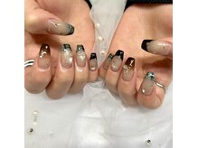 ネイル アヴァンス JR和歌山店(Nail AVANCE.)の雰囲気（ブラウン×チョコミント☆[和歌山/フィルイン/秋ネイル]）