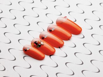 アデリー(ADELIAE)/【単色カラー】+ストーンアート