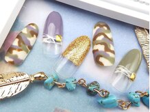 ネイルズガッシュ 大森駅前店(NAILs GUSH)/＊モザイクカーキ＊