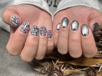 アット(Att)/ツイードネイル、微粒子マグ