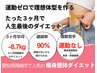 【6月残3名限定】 最後のダイエットカウンセリング+施術体験→980円