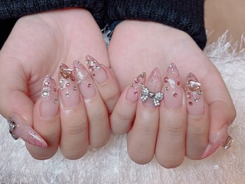 レアネイル 新宿(le'a nail)/ピンクネイル