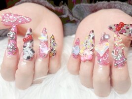 豹柄×蛇×ピンクネイル☆