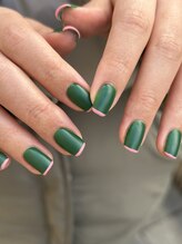 mjuk. 【ミューク】《ネイル/ワンカラー/マグネット/フィルイン》/スキニーフレンチ