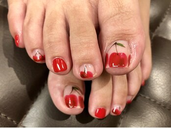 プラハネイル(+HER 美甲)/チェリーペイント