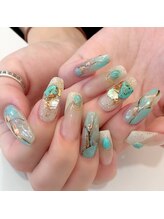 グラマラス アンジェアイ 荻窪店(glamourous ange eye)/ターコイズネイル
